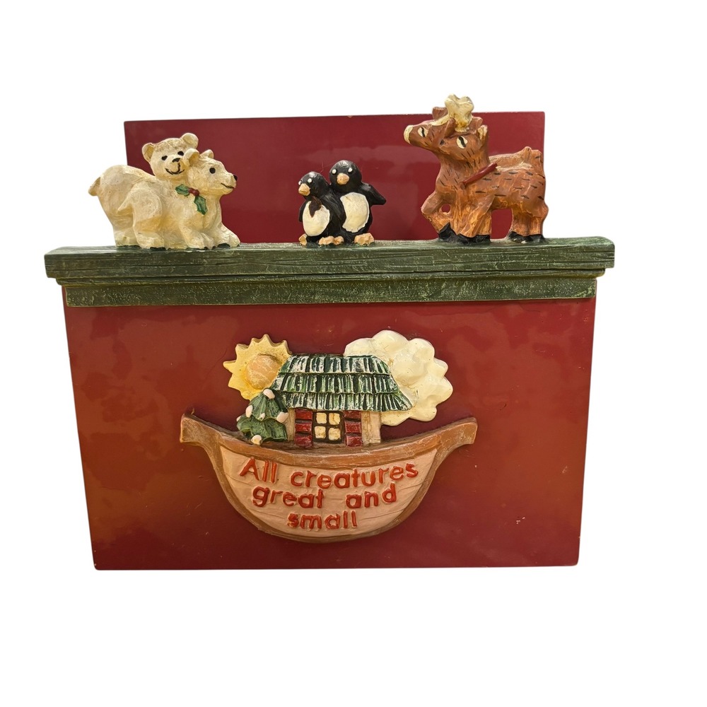 All Creatures‎ Great And Small FIGI Napkin Holder Bears Penguins Reindeer